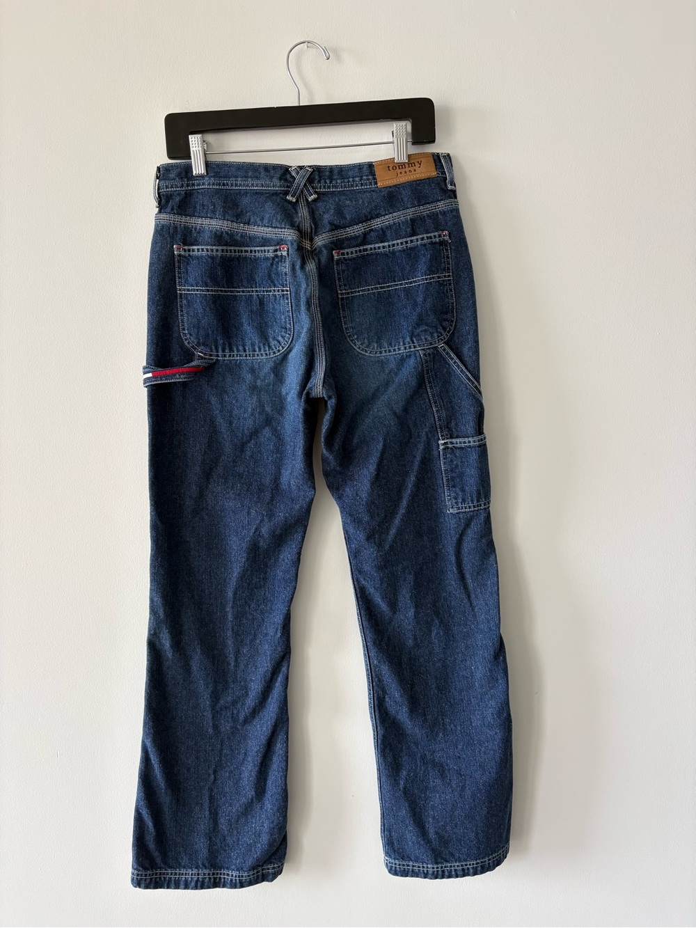 Vintage Y2K 2000’s Tommy Hilfiger Women’s/Men’s 32 Dark Blue Carpenter Jeans